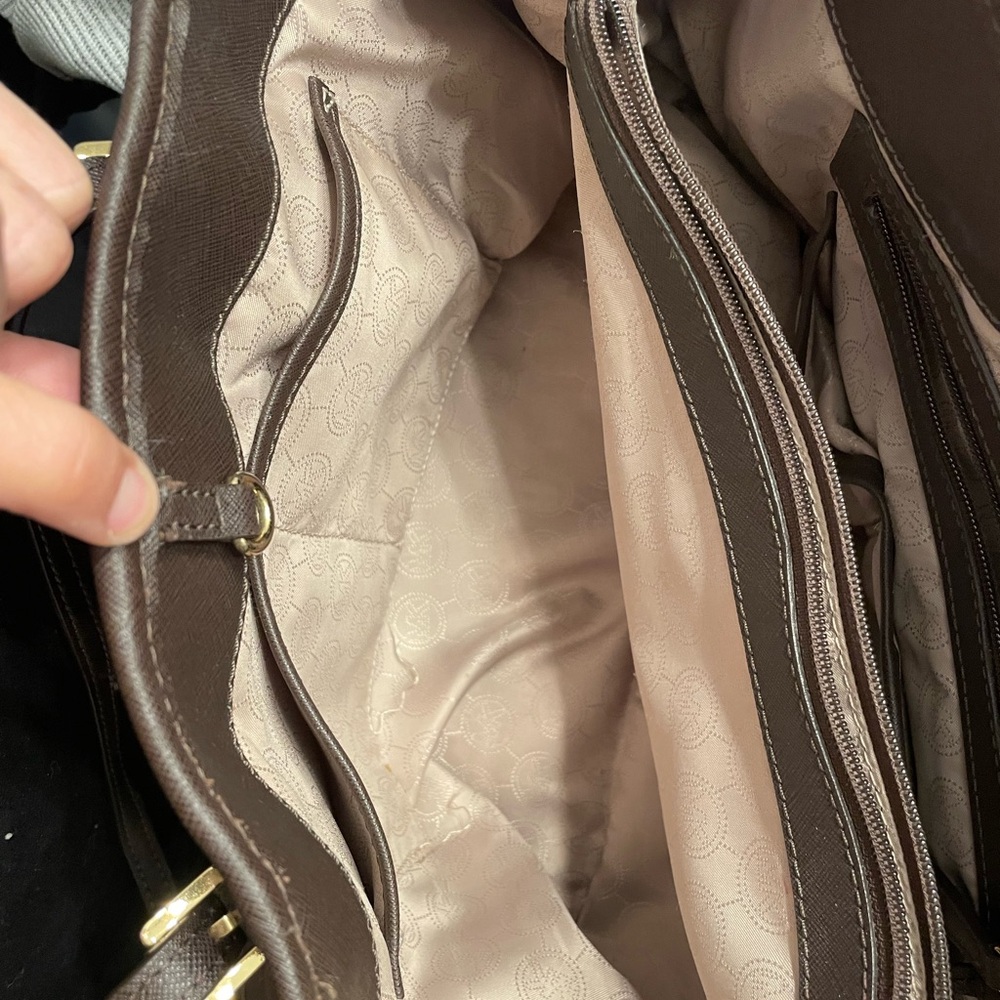 Michael Kors Dark Brown Tote Bag - Picture 3 of 4